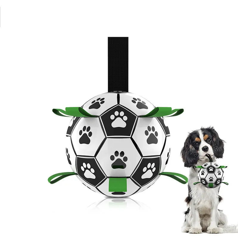 Pelota futbol perro con inflador