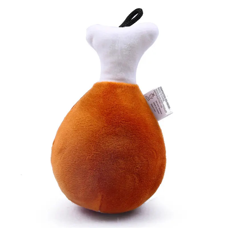 Juguete perro peluche pata de pollo