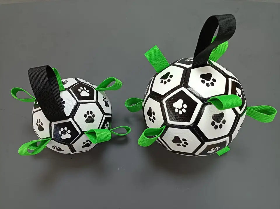 Pelota futbol perro con inflador